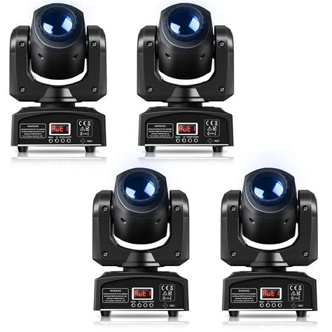 U`King LED Moving Head Light 25W DJ Lights Stage Lighting with 8 GOBO 8 ...