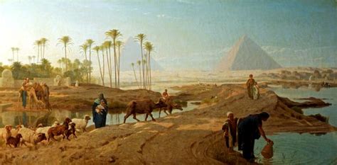 Egypt , Old Cairo Paintings: Subsiding of the Nile by Frederick Goodall ...