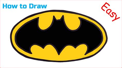 How To Draw Batman Logo Easy Drawing Guides | The Best Porn Website