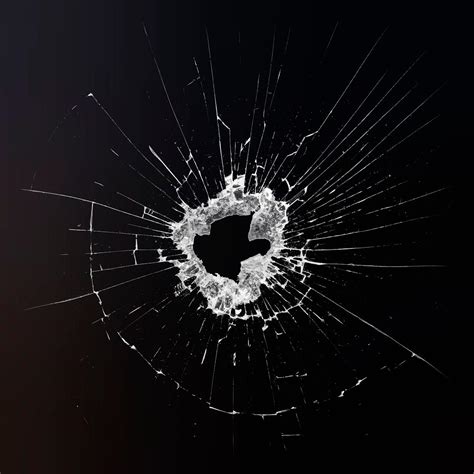 Bullet hole in glass vector | Free Vector - rawpixel