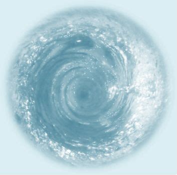 an image of the inside of a circular object with water swirling around ...