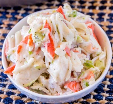 Just ten minutes for this Crab Salad Seafood Salad! #seafoodrecipes ...