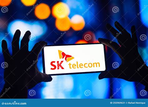 September 14, 2022, Brazil. in this Photo Illustration, the SK Telecom ...