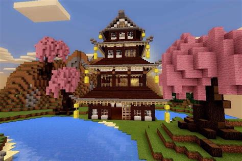 Minecraft PE: Build #4 Japanese Temple | Minecraft Amino | Cute ...