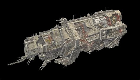 UNSC Pillar of Autumn Cross-Section : r/halo