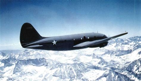 Curtiss C-46 Commando aircraft flying over 'the hump' from Burma to ...