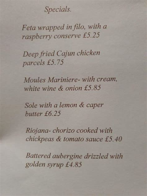 Menu at La Mancha restaurant, Rochdale, 5 The Butts Ave