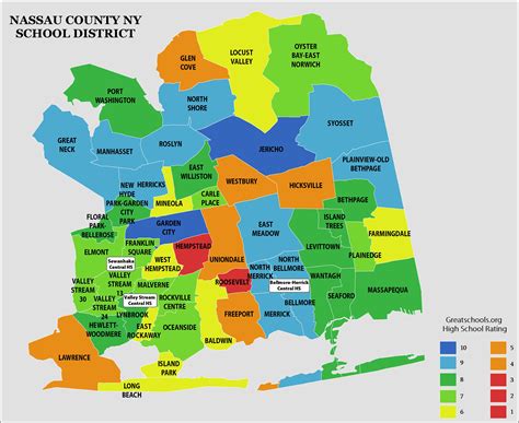 Nassau County Towns Map - Real Map Of Earth