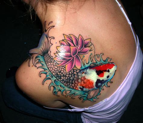 Living tattoo of koi carp by Designertheo on DeviantArt