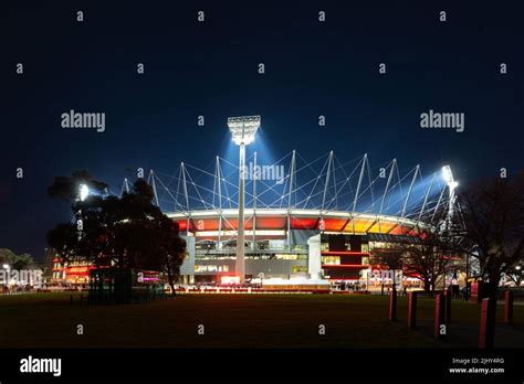 Melbourne Cricket Ground at Night in Australia Stock Photo - Alamy