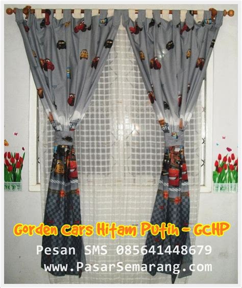 Pusat Gorden Murah Berkualitas Juara: Gorden Motif kartun The Cars Abu Abu