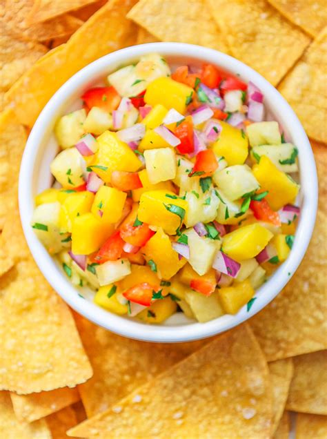 EASY Mango Habanero Salsa with Pineapple Recipe