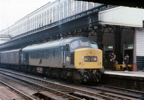 Class 46, Exeter St. Davids, 1 January 1976.jpg | Diesel locomotive ...