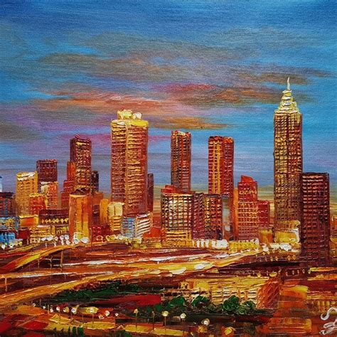 Skyline Painting - Etsy