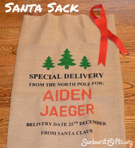 Santa Sack | Gift Your Child Can't Know is From You - Thoughtful Gifts ...