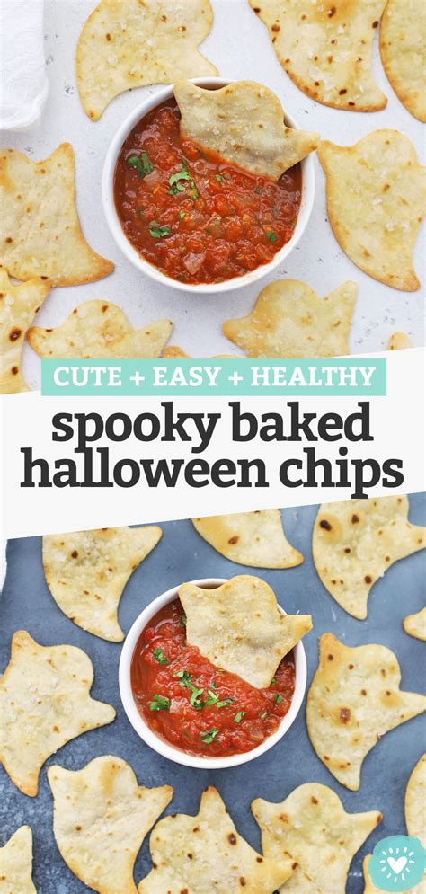 Spooky Baked Halloween Chips • One Lovely Life