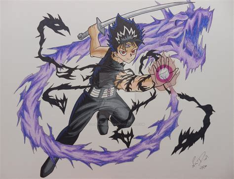 Comm: Hiei Dragon of the Darkness Flame by LadyNin-Chan on DeviantArt