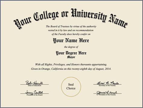 Fake College Diplomas and Fake College Degrees Design 3