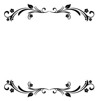 Border floral - Illustration - Swirls and ornaments - Design Elements ...