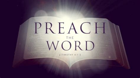 Bible Study 5/29: What does it mean to preach the Word (2 Timothy 4:2 ...