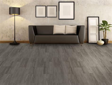 Mono Serra Vinyl Flooring Dark Grey 6-in X 48-in 14 Pieces ...