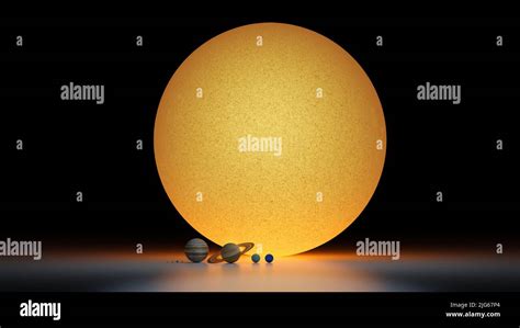 Size comparison of Sun with planets, Mercury, Venus, Earth, Mars ...