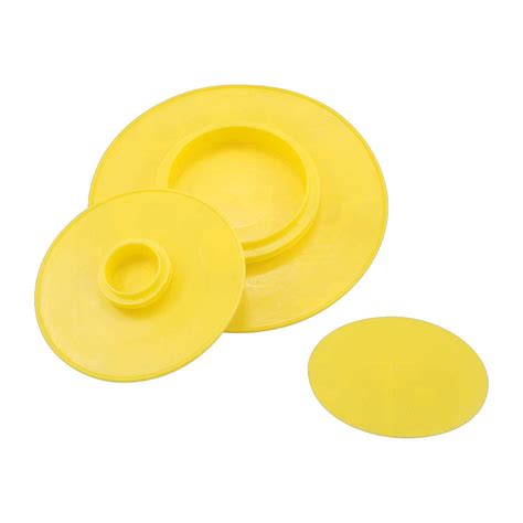 Push-in Plastic Flange Protectors - Yellow 4" Nominal Size Push-in ...