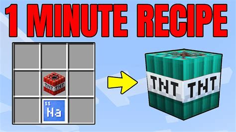 How To Craft Underwater TNT - 1 MINUTE MINECRAFT RECIPES - YouTube