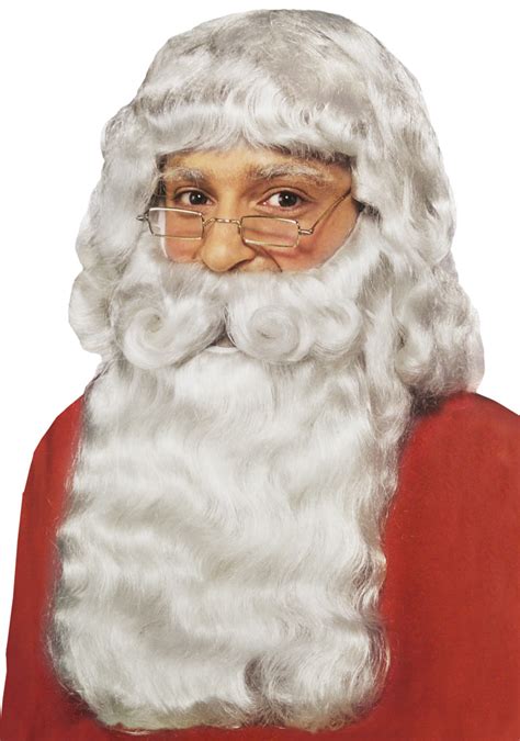 Professional Santa Wig and Beard Set - Screamers Costumes