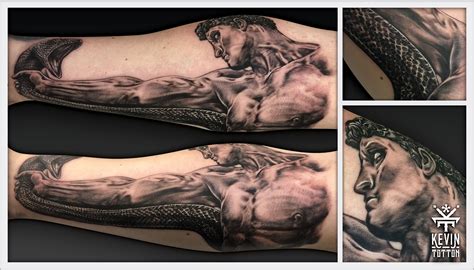 Hercules And The Hydra Forearm Tattoo by Kevin Totton | Hercules tattoo ...