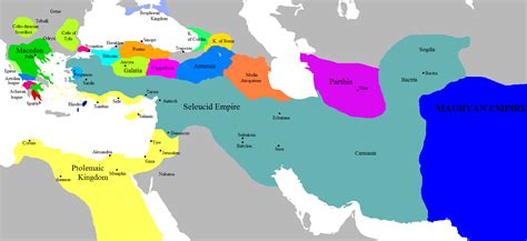 The Macedonian empire successor kingdoms 275 BC - Full size | Empire ...