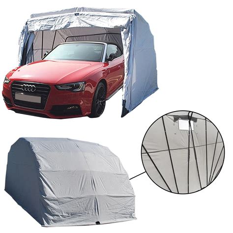 Waterproof Garage Folding Heated Fabric Auto Shelter Body Car Covers ...