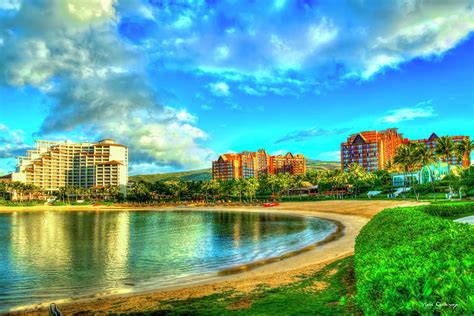 Oahu HI Four Seasons Aulani Disney Resort Ko Olina Resort Landscape Art ...