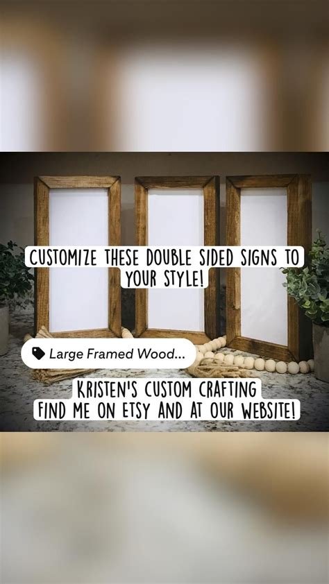 Customize these double sided signs to your style – Artofit