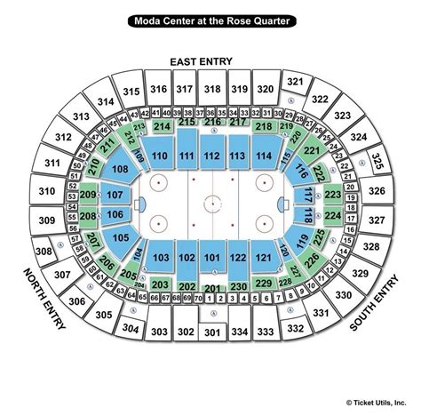 Moda Center, Portland OR - Seating Chart View