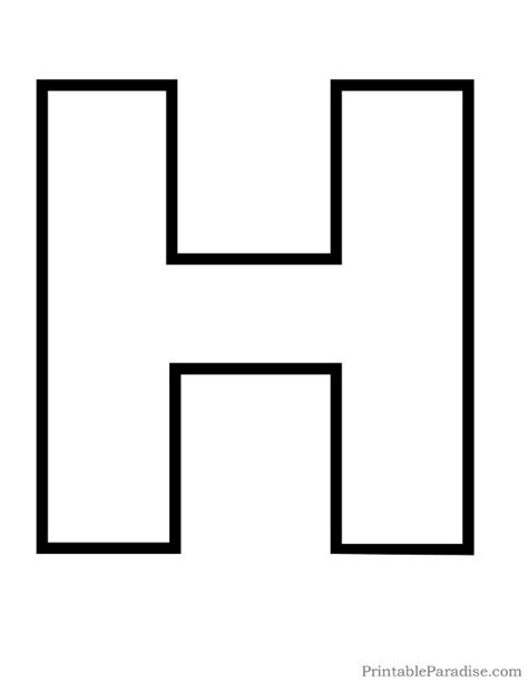 Free Letter H Clipart Black And White, Download Free Letter H Clipart ...