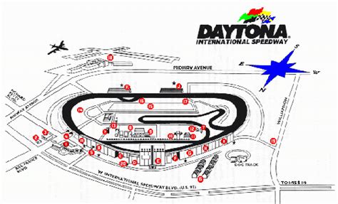 Daytona International Speedway Map