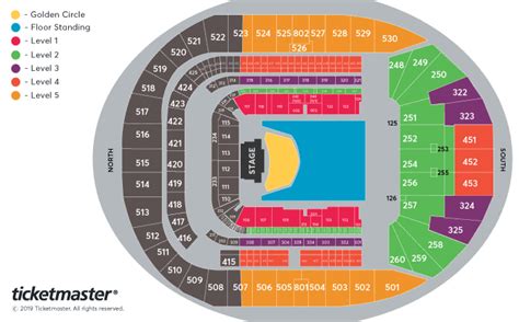 Standing Seating Plan - Tottenham Hotspur Stadium