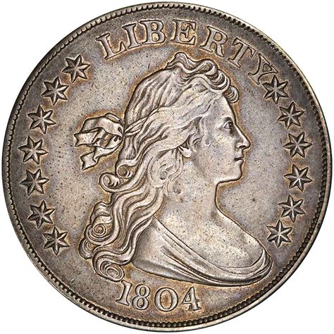 PCGS PR55 1804 Draped Bust Dollar Headlines D. Brent Pogue Coin Auction ...