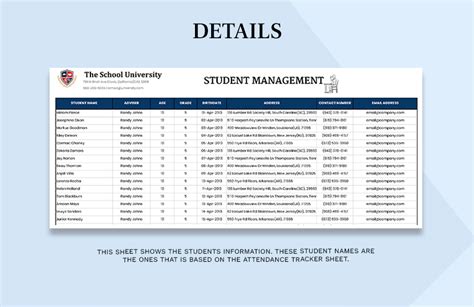 Classroom Attendance Tracker Template - Google Sheets, Excel | Template.net