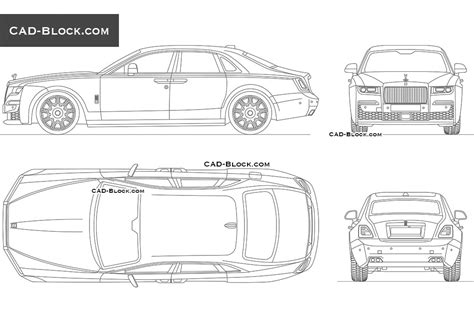 Rolls Royce Ghost AutoCAD Blocks