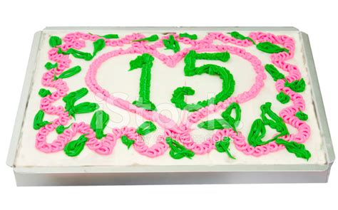 Decorated 15 Anniversary Cake Stock Photo | Royalty-Free | FreeImages