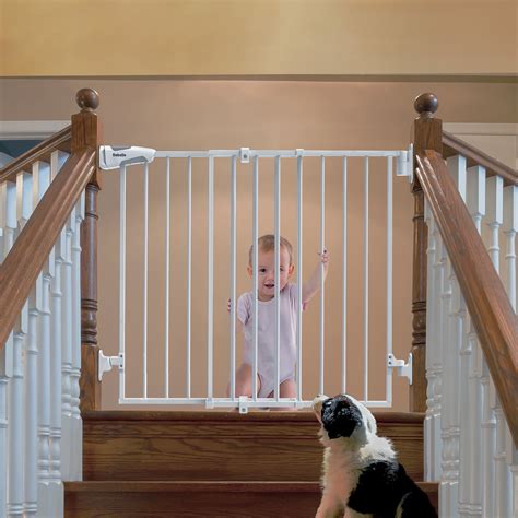 Babelio 26-43" Baby Gate with No Threshold Design Walk Thru Door, Auto ...