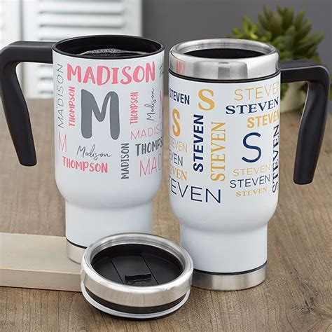 Travel Mugs Personalized travel mug custom with your art logo photo or ...