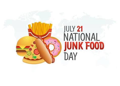 vector graphic of national junk food day good for national junk food ...