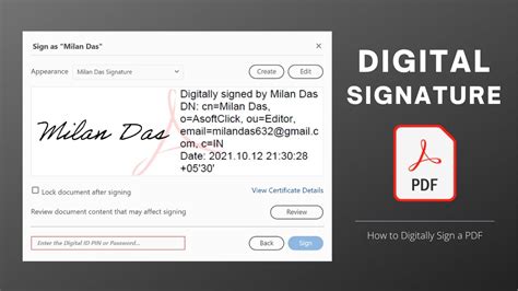 How to Sign PDF with Digital Signature Certificate (in Adobe Acrobat ...