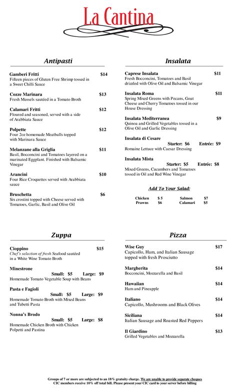 La Cantina Menu, Menu for La Cantina, Bridgeland, Calgary - Urbanspoon ...