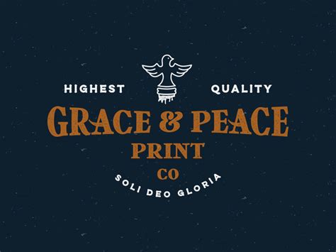 Grace & Peace Print Co. by Brethren Design Co on Dribbble