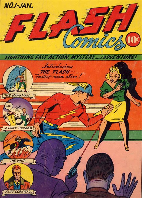 One Stop Geek Shop: I Love Old Comics - Flash Comics #1 Jan 1940