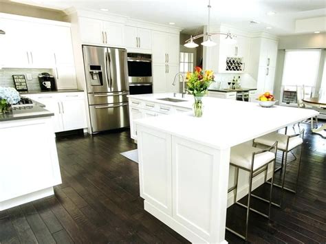 L Shaped Kitchen Island Designs With Seating